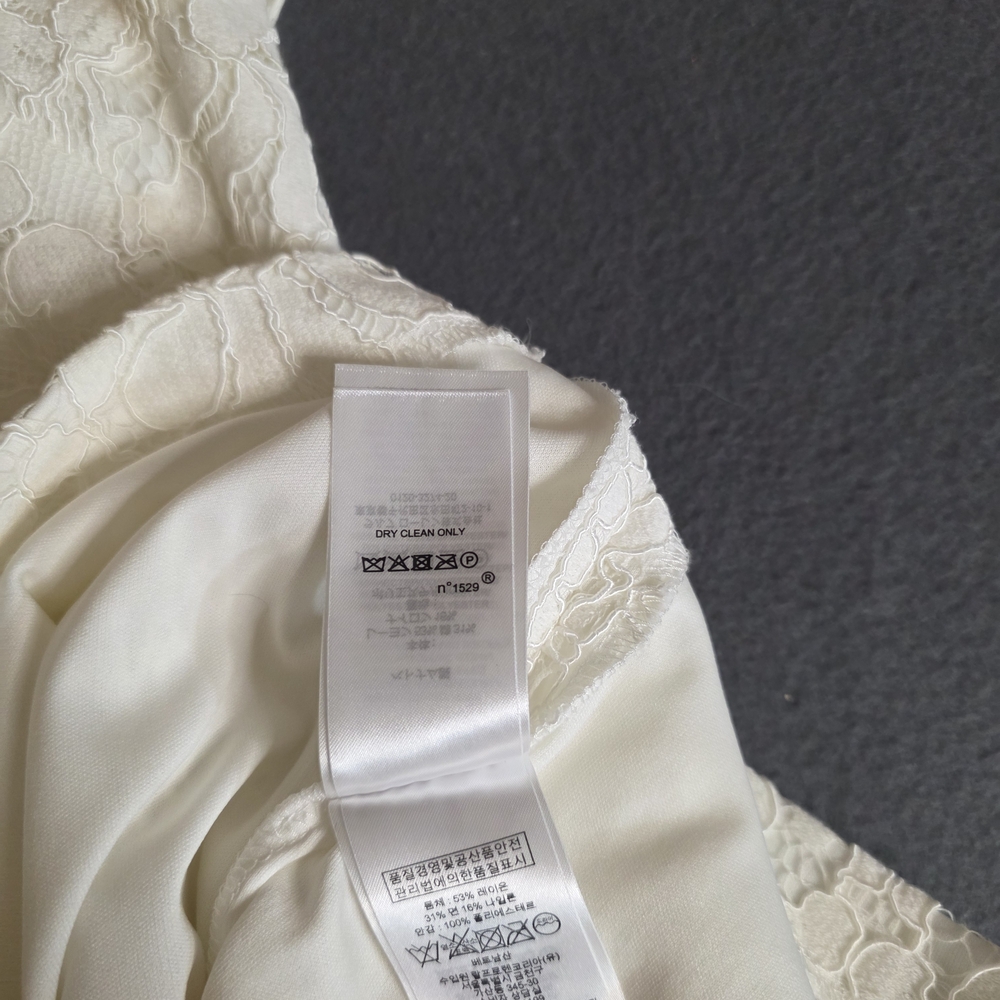 Lauren Ralph Lauren White Lace Dress Short Sz 8 Lined Chic Cocktail Prom Preppy - Picture 9 of 13